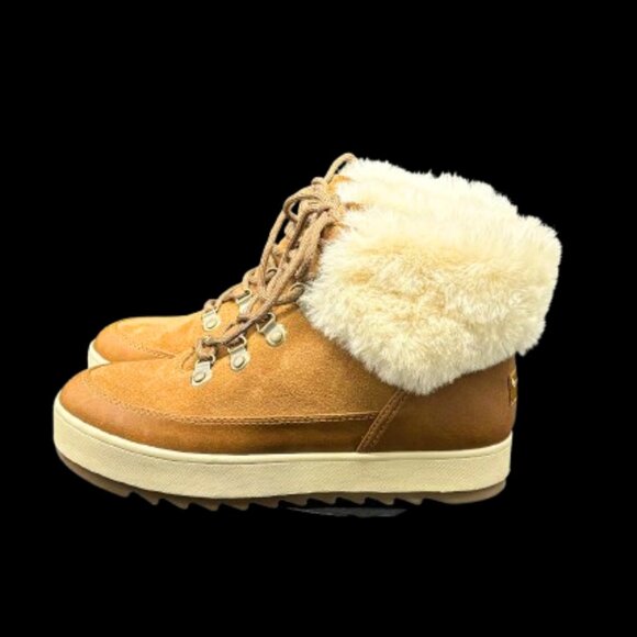 NEW!! Koolaburra by UGG Tynlee Suede Lace-Up Boots Woman's Size 7 - Picture 5 of 11